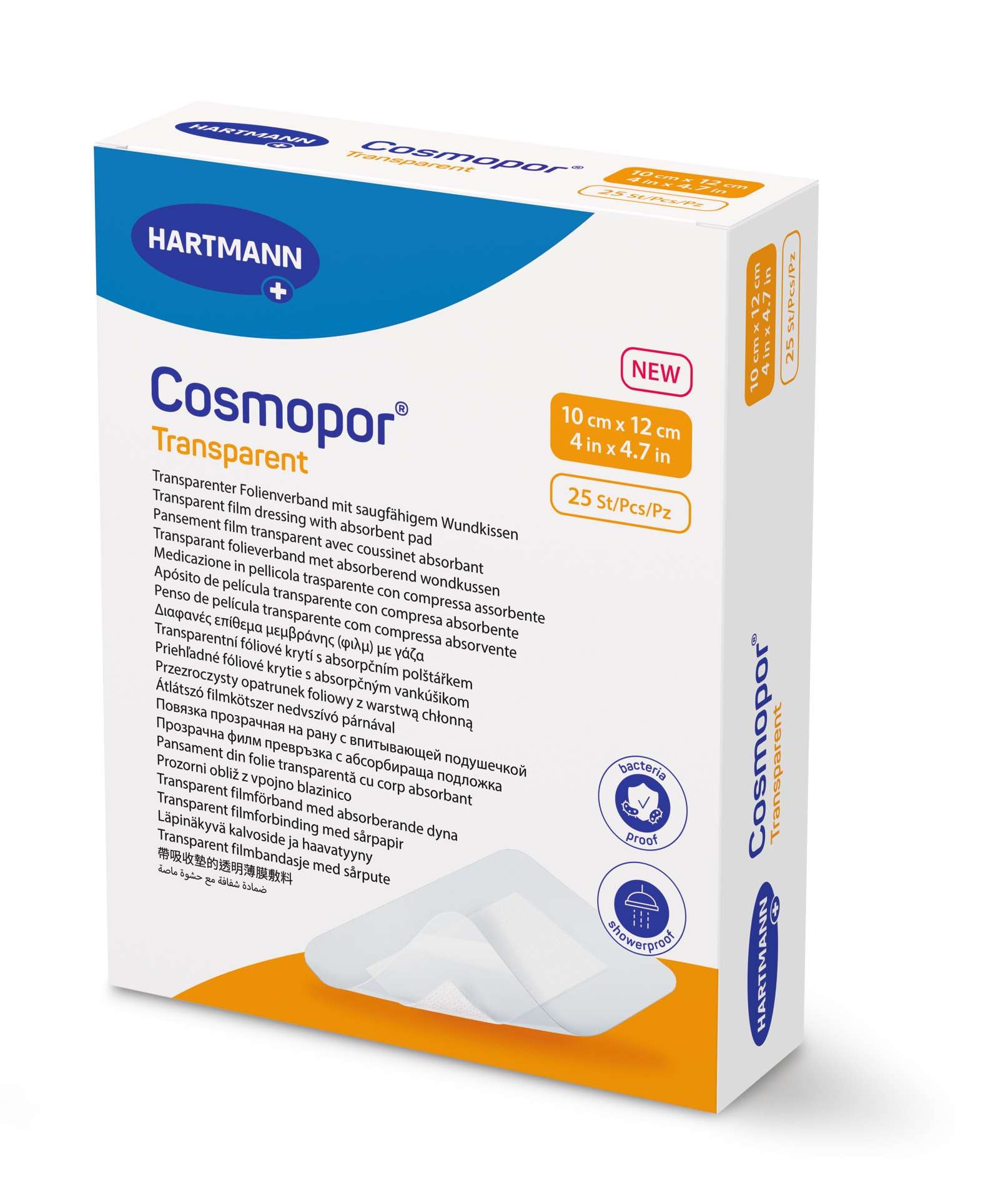 Cosmopor Transparente _ 5 cm x 7,2cm (x5 pensos)