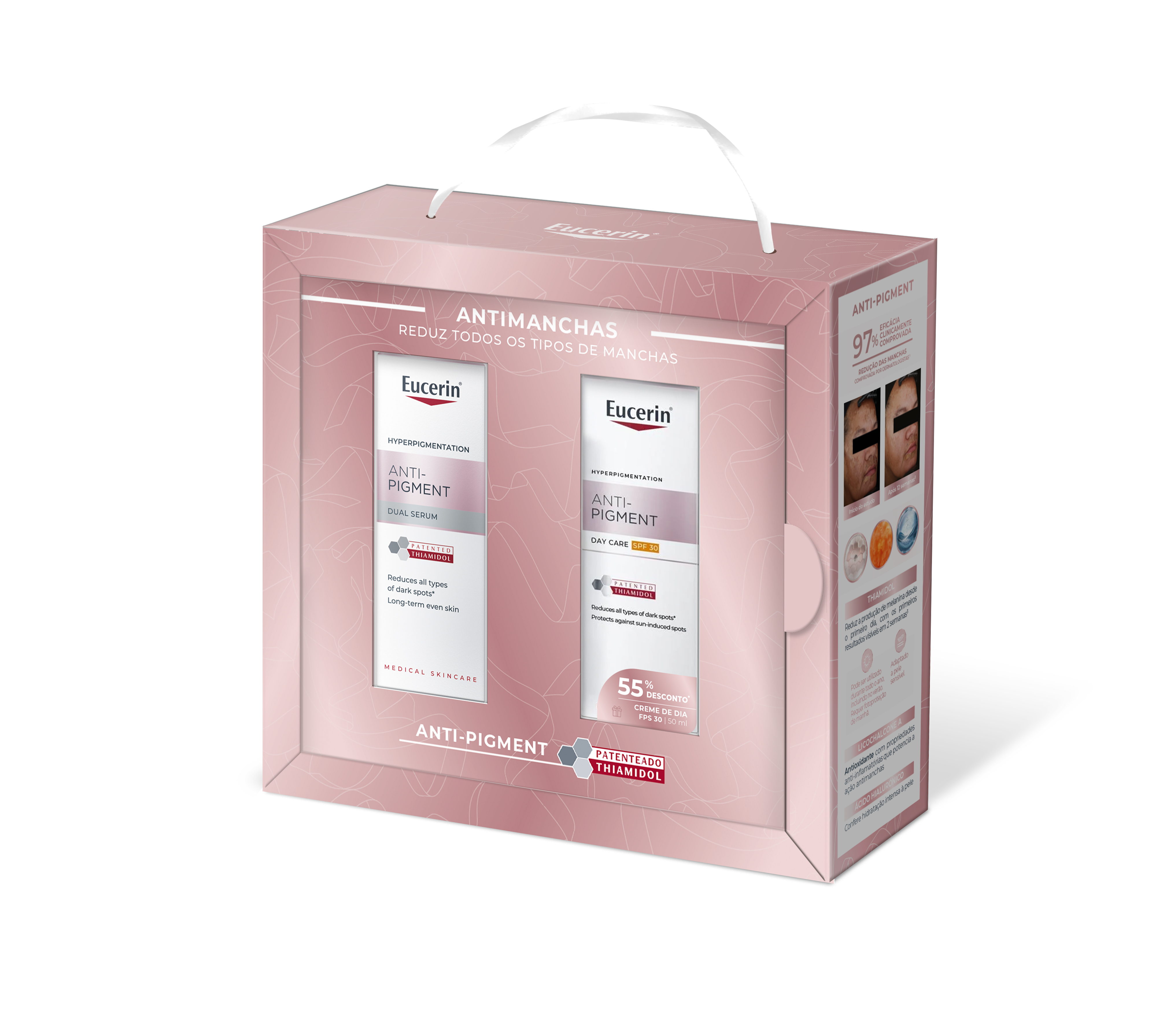 Eucerin Coffret Anti-Pigment Sérum Duplo 30ml + 55% Desc Creme de Dia