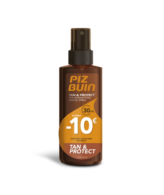 Piz Buin Tan & Protect Óleo Solar em Spray Intensificador do Bronzeado SPF30 2x150ml