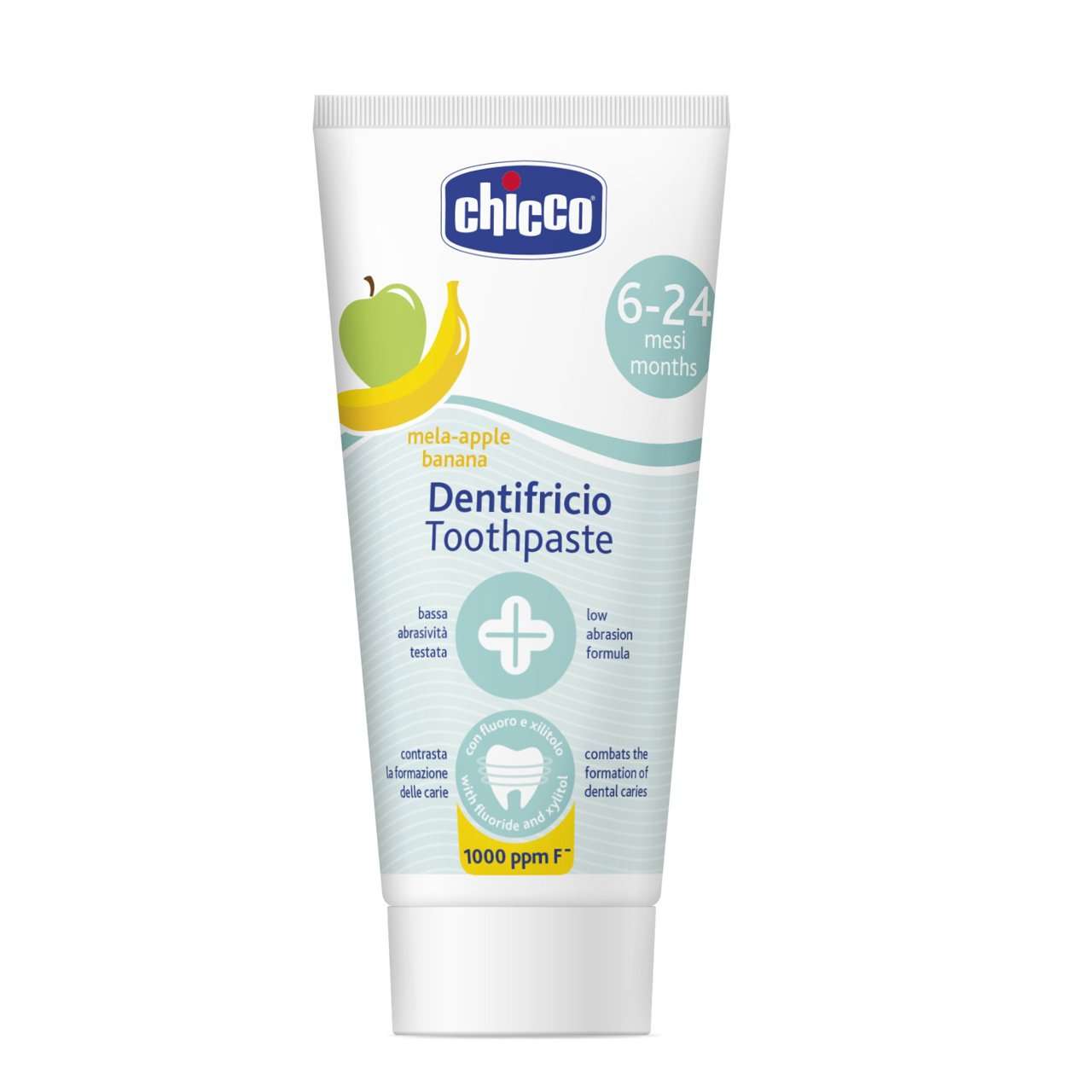 Chicco Pasta de Dentes Maça e Banana 6M+ Com Fluor