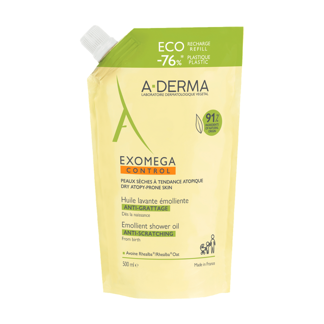A-Derma Exomega Control Óleo Duche Recarga 500ml