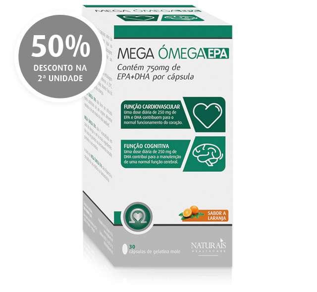 Mega Ómega EPA Caps X30+50% Desconto na  2ª Embalagem