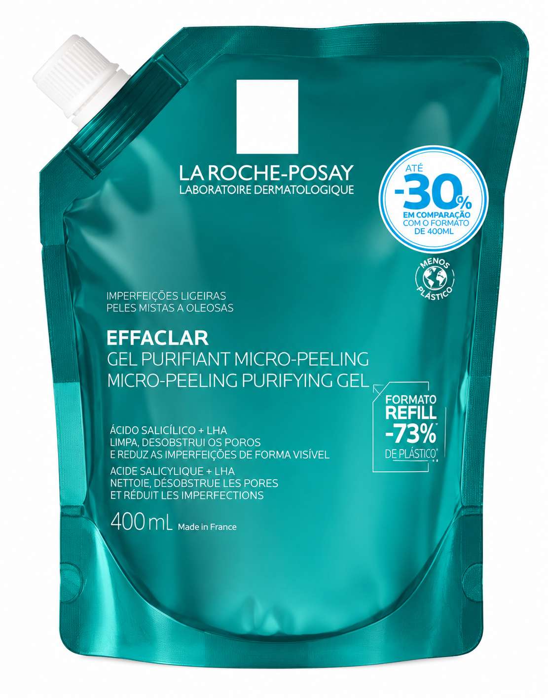 La Roche-Posay Effaclar Gel Purificante Microesfoliante Recarga – 400ml | -30%