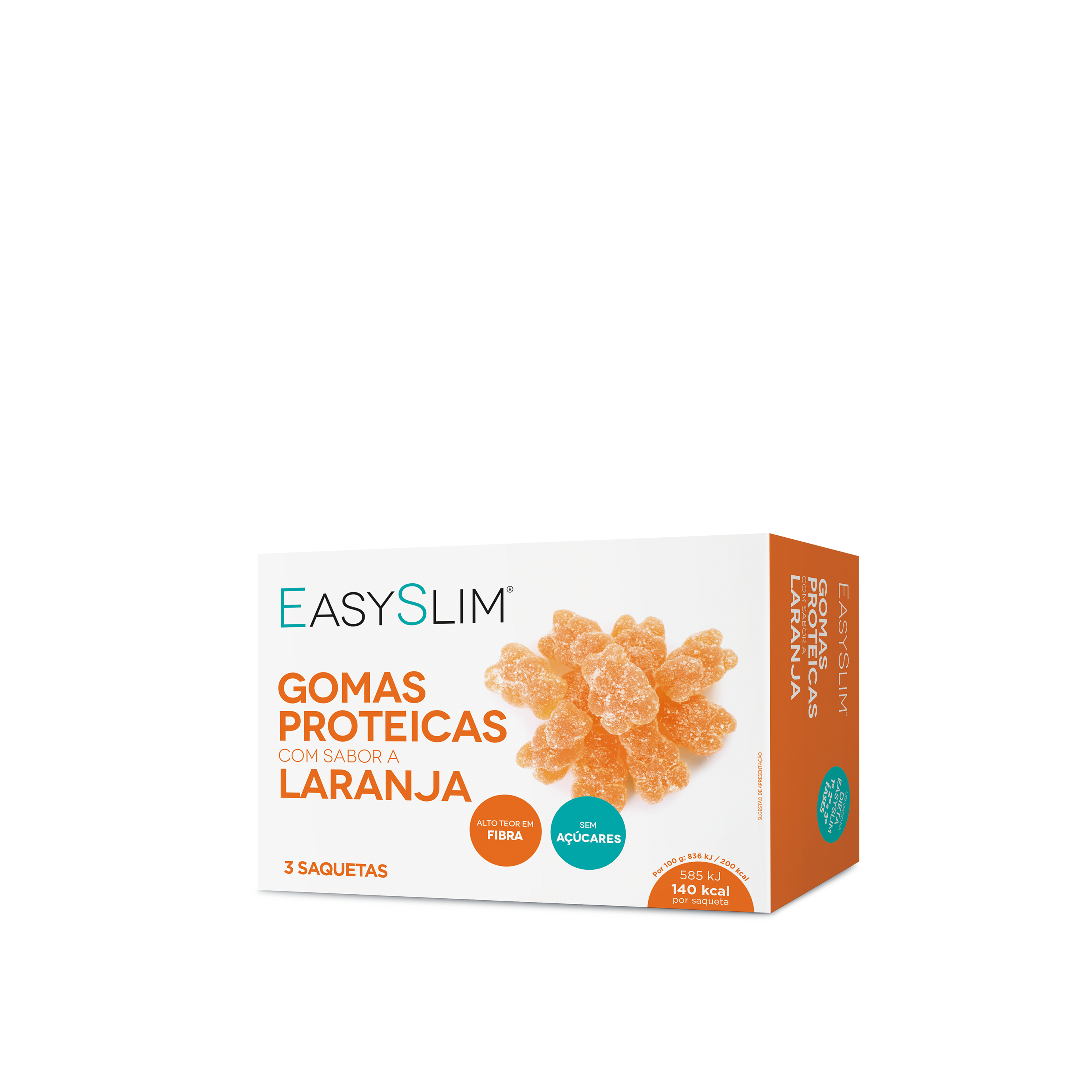 Easyslim Gomas Proteína Laranja 3x70g