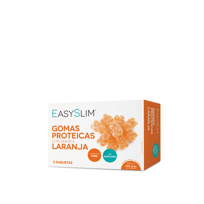 Easyslim Gomas Proteína Laranja 3x70g