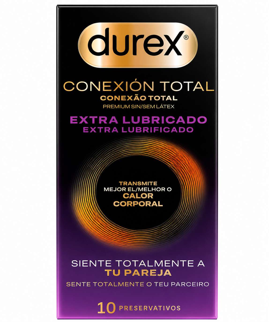 Durex Conexão Total Extra Lubrificado (x10 preservativos)