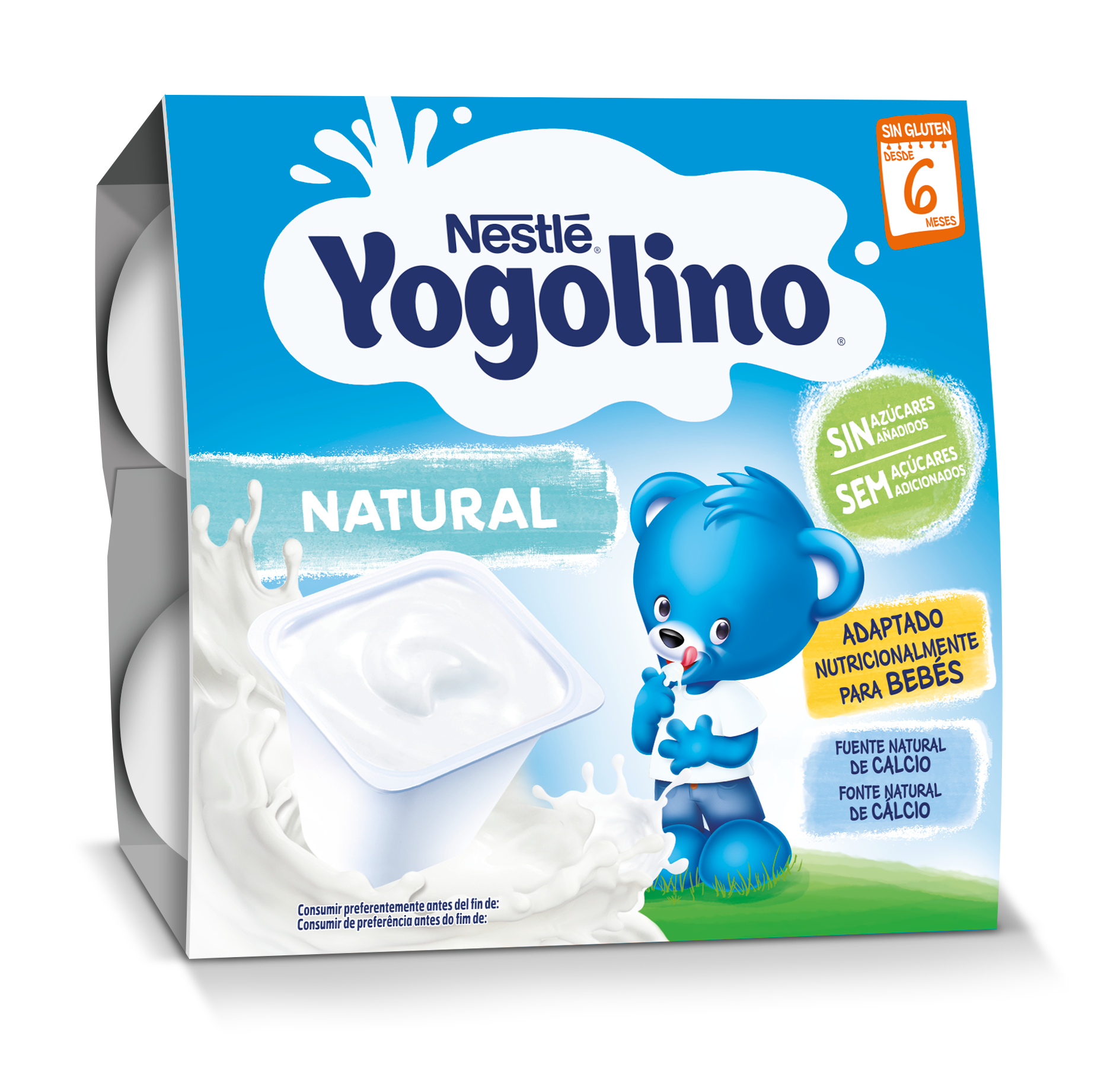Nestlé Yogolino Natural 6M+ 100g x4