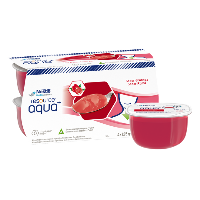 Resource Aqua+ Romã 4x125g