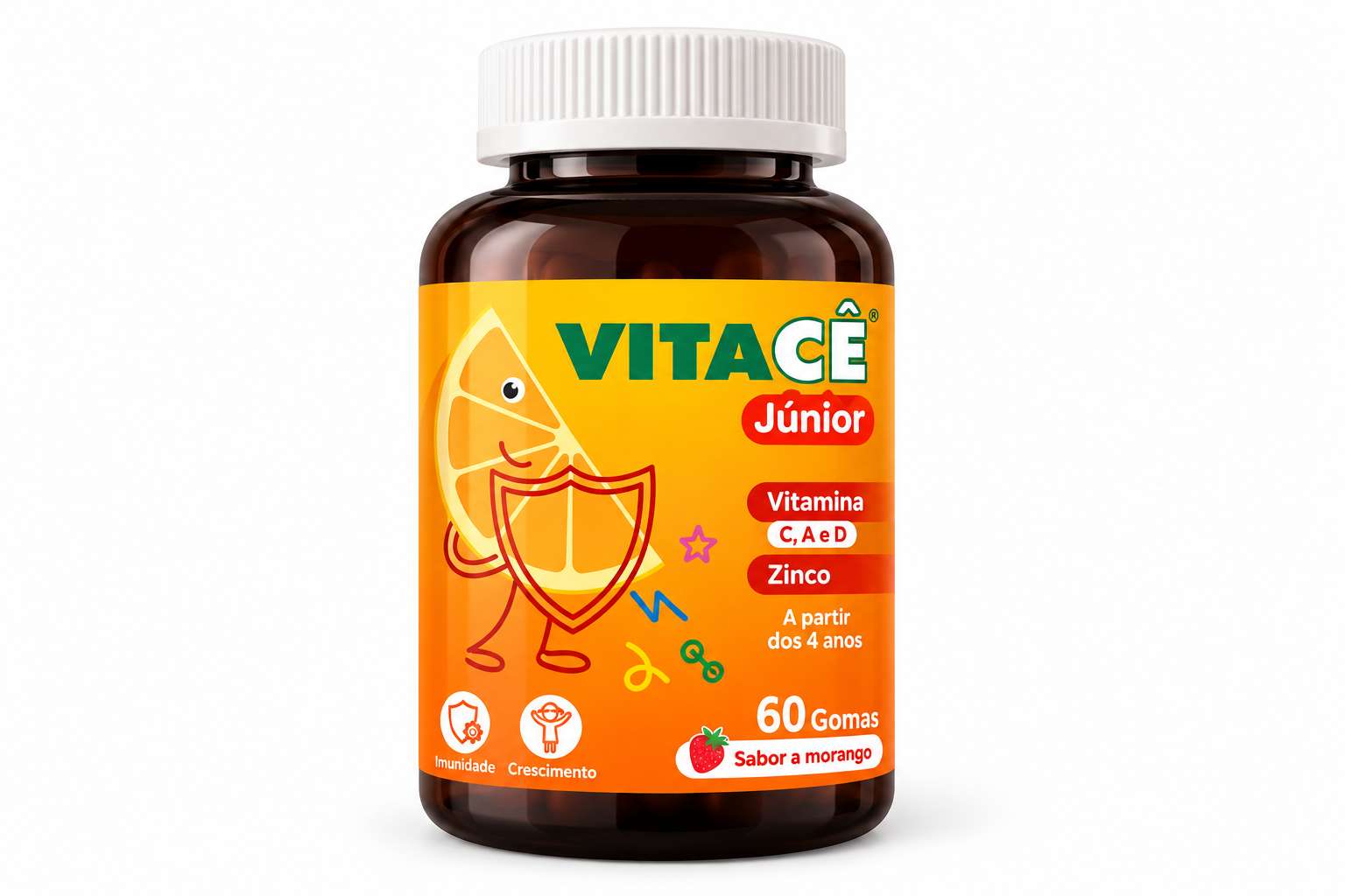 Vitacê Junior Gomas Morango x60