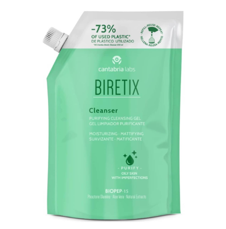 Biretix Cleanser Gel Limpeza_ Recarga - 400ml