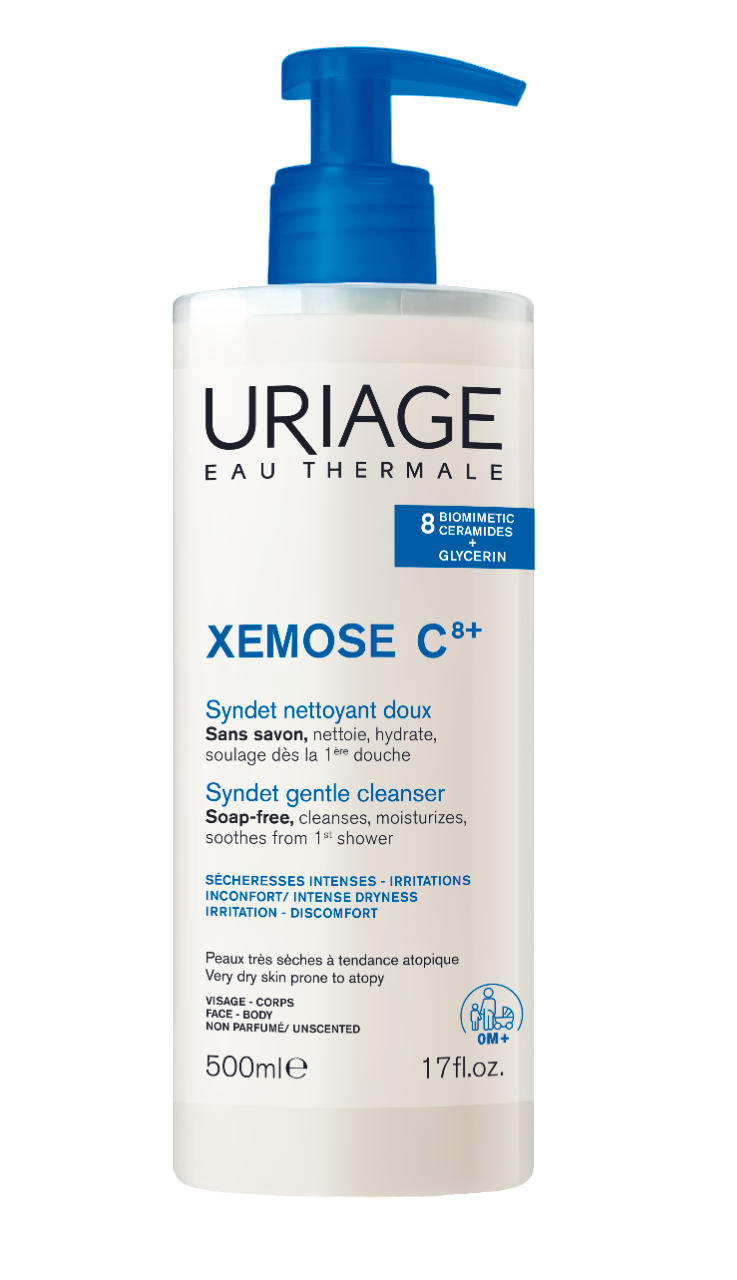 Uriage Xemose C8+ Syndet Gel de Limpeza Suave 500ml