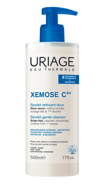 Uriage Xemose C8+ Syndet Gel de Limpeza Suave 500ml