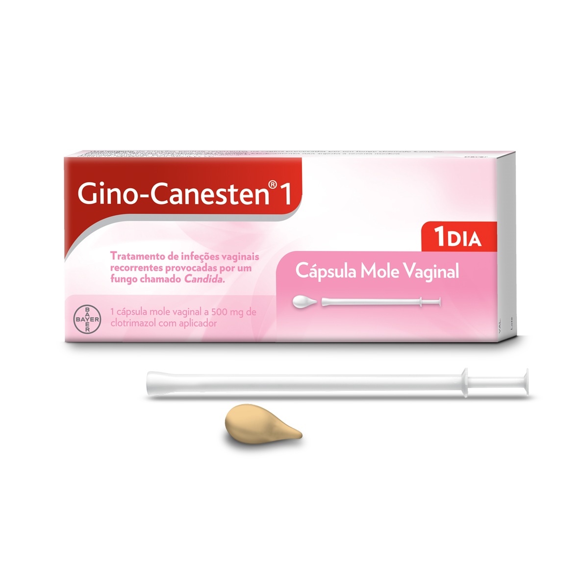 Gino Canesten, 500mg (x1 comprimido vaginal)