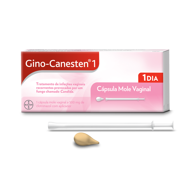 Gino Canesten, 500mg (x1 comprimido vaginal)