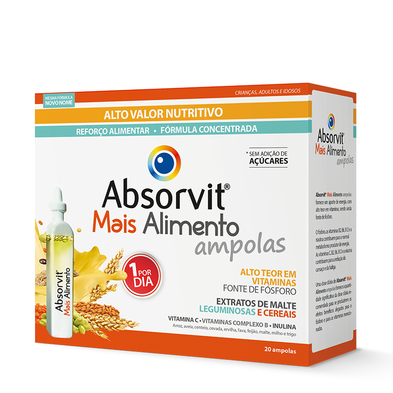 Absorvit Mais Alimento 15ml x20 ampolas