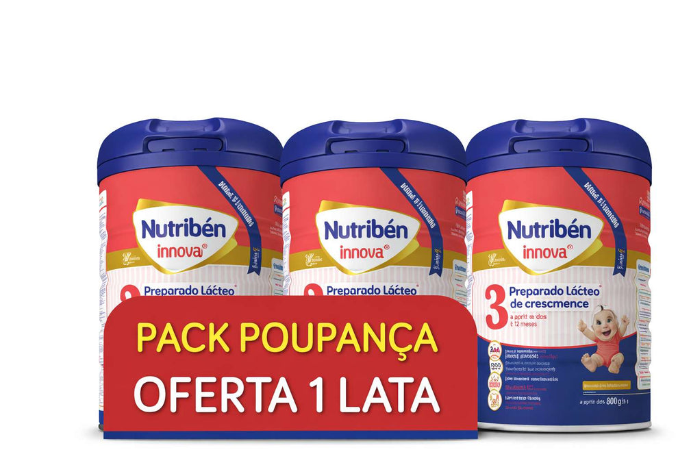 Nutribén Innova 3 Leite Crescimento 800g x2  + 1 Lata Oferta