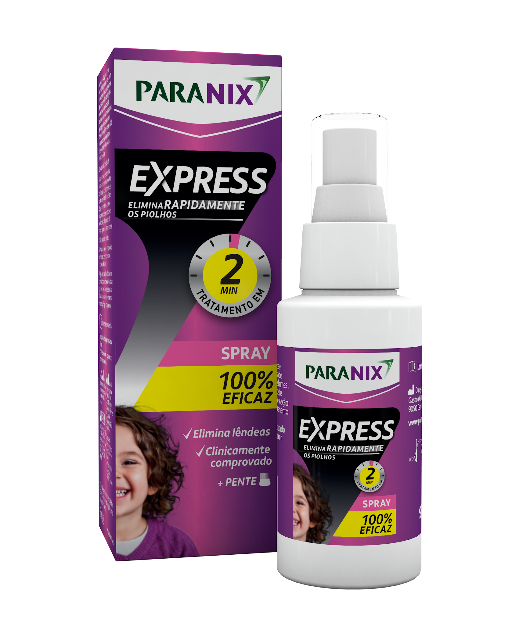 Paranix Express Spray Tratamento Piolhos 95Ml