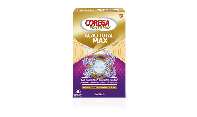 Corega Ação Total Max Limpeza (x36 pastilhas efervescentes) 